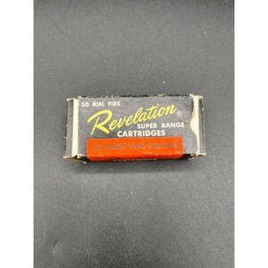 Vintage BOX ONLY Revelation .22 Short Rim Fire Range Ammo Empty Box Decorative